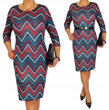 Dámské šaty K&M Krawiectwo šaty úpletové midi velikost 40