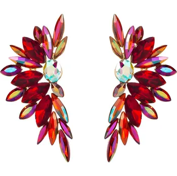 Náušnice IZMAEL Náušnice WI 38842 Červená/Zlatá KP38842