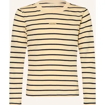 Calvin Klein Dívčí Dlouhé Rukávy, krémová / černá, 140