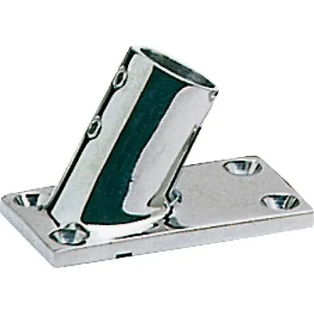 Zábradlí Obdélníková základna zábradlí 22- nerez (60°)