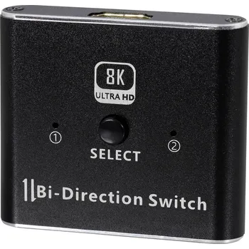 Maxtrack 1 plus 2 porty HDMI přepínač 7680 x 4320 Pixel