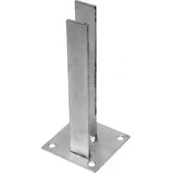 Příslušenství pro plot Patka Zn k montáži čtyřhranného sloupku na betonový základ 60x40mm