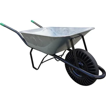 Kolečko OSTATNÍ Kolečko stavební složené, plná pryž (pozinkovaná korba) | 80 l