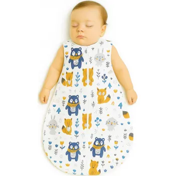 Zavinovačka Dětský bavlněný spací pytel zaoblený S 0-6 měsíců letní TOG 1.0 - medvídci