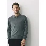 Reserved - Vlněný polo svetr - tmavě šedá - 019IS-90M - 019IS-90M-L