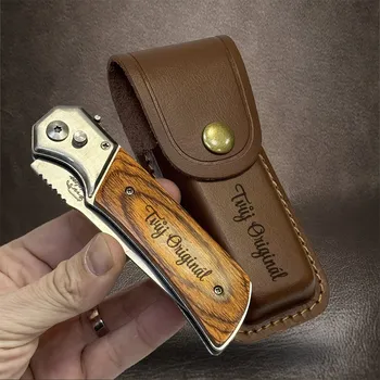 kapesní nůž Elegantní vyklápěcí nůž s gravírováním na míru | Vlastní text, jméno nebo monogram + prémiové dárkové balení BE Original