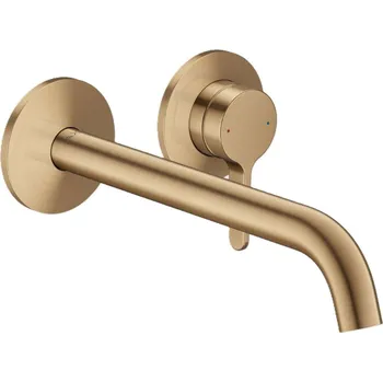 Vodovodní baterie Axor One - Umyvadlová baterie pod omítku, s výpustí, 2-otvorová instalace, EcoSmart, kartáčovaný bronz 48120140