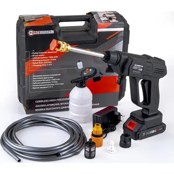 Vysokotlaký čistič AKUMULÁTOROVÁ TLAKOVÁ MYČKA 5000mAh, 30 BAR, 12000W + SADA TRYSK