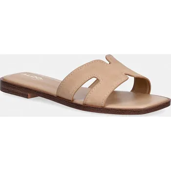 Dámská obuv Nubukové pantofle Aldo ITSANDAL 14190529.ITSANDAL béžová 80X, EUR 37
