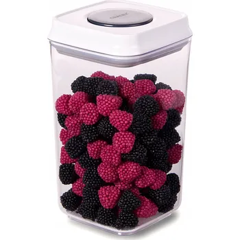 Dóza na potraviny NESTA Hermetická dóza na potraviny čtvercová CRALEX Nesta 1,2 l bílá