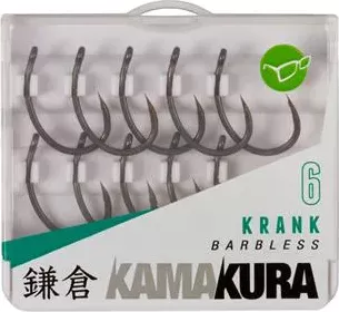 Korda Háčky Kamakura Krank Barbless 10ks velikost 8 balení 10ks