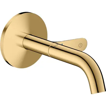 Vodovodní baterie Axor One - Umyvadlová baterie pod omítku, s výpustí, EcoSmart, leštěný vzhled zlata 48180990