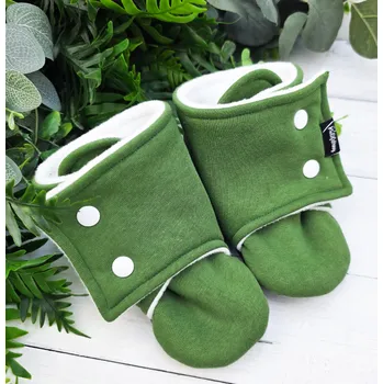 Capáčky Kulišárny Capáčky barefoot s fleesem WARM ZELENÁ VELIKOST: 2 délka stélky: 12cm