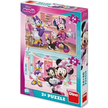 Puzzle Puzzle Minnie a Figaro 24+48 dílků