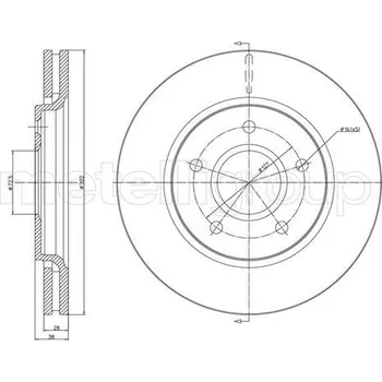 Brzdový kotouč Brzdový kotouč CIFAM (800-1381C)
