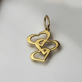 Přívěsek Přívěsek LeksusGold zlaté srdce pr. 585 možnost gravírování