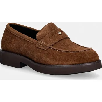 Dámské mokasíny Semišové mokasíny BOSS Eleri 50557646.211 hnědá 82X, EUR 36