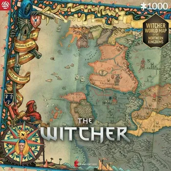 Hračka GLO GAMING PUZZLE: THE WITCHER 3 NORTHERN KINGDOMS GOODLOOT