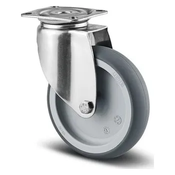Pojezdové kolečko TENTE KOLEČKA Kolečko z nerezové oceli 100mm, otočné, plotýnka, 7470PJO100P50