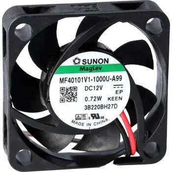 Průmyslový ventilátor Sunon EF40101B1-1000U-A99 axiální ventilátor, 12 V/DC, 13.58 m³/h, (d x š x v) 10 x 40 x 40 mm, EF40101B1-1000U-A99