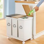 Die moderne Hausfrau Odpadkové koše na tříděný odpad, sada 3 ks 793001