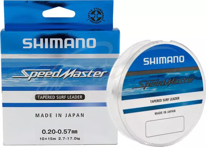 Shimano Ujímaný vlasec Speedmaster Surf Taper ld Clear 10x15m průměr 0,33-0,57mm
