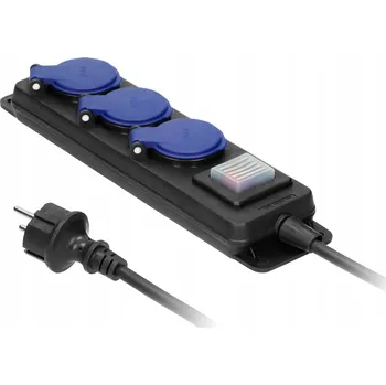 Napájecí kabel Prodlužovací Kabel Orno 3m černý, 3 zásuvky