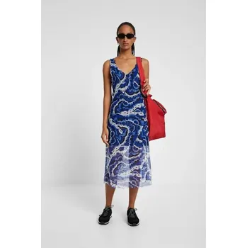 Dámské šaty Desigual ležérní klasické midi šaty velikost M