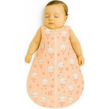 Zavinovačka Dětský bavlněný spací pytel zaoblený S 0-6 měsíců letní TOG 1.0 - králík