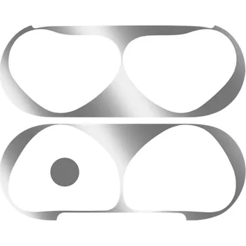 Pouzdro na mobilní telefon Ochranná samolepka proti prachu do nabíjecího pouzdra pro AirPods 4 - stříbrná