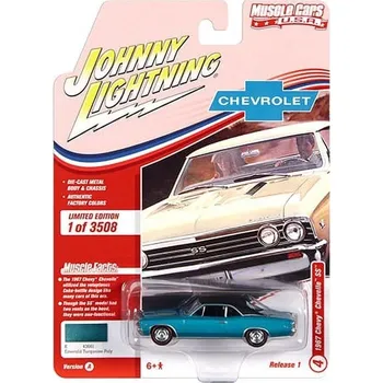 autíčko Chevrolet Chevelle SS 1967 1:64 - Johnny Lightning Chevy Chevelle - sběratelský model autá 1/64
