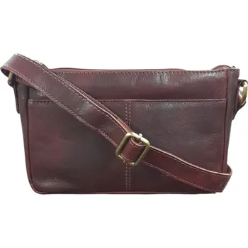 Kabelka SENDI DESIGN Sendi Desing crossbody kabelka hnědá V-802 R.BROWN