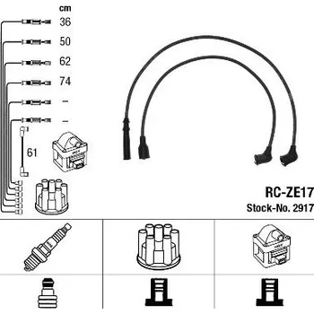 Autodíl Sada kabelů pro zapalování NGK 2917