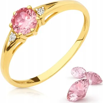 Prsten Prstýnek Ergold zlatý 585 se zirkonem VEL. 13