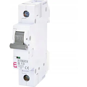 Jistič JIŠTIČ NADPROUDOVÝ 1P B13A 6kA AC ETIMAT 6 ETI 002111515