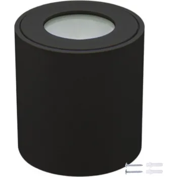 Bodové svítidlo BERGE Přisazené LED svítidlo GU10 IP44 černé EC79970