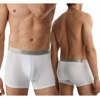 Pánské spodní prádlo Pánské boxerky premium Atlantic prodyšné z modalu BMH-012 XXL bílé