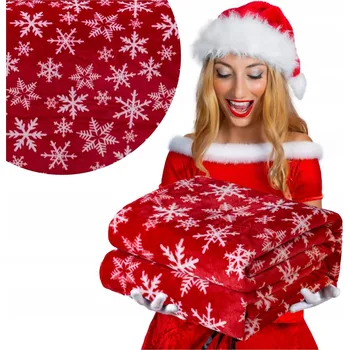 Přehoz na lůžko Vánoční deka 160x200 přehoz na postel pohovku gauč MIKROVLÁKNO Donato