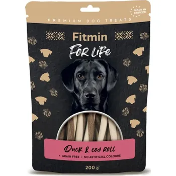 Pamlsek pro psa Pochoutka Fitmin For Life dog Kachní tyčka s treskou 200g