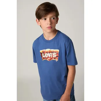 Chlapecké tričko Dětské tričko Levi's BATWING SLICE TEE 9ER094 modrá 95X, vel. 164