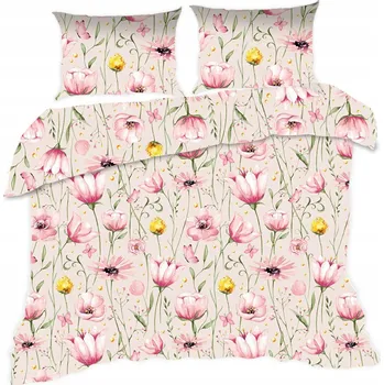 Povlečení Povlečení bavlněné 1744N béžové 9206 160x200 KARO