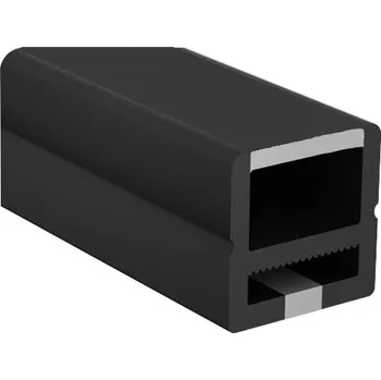 LED páska Silikonová Trubice Plochá P1616 ČERNÁ Flex LED Hadice Silikon pro COB pásky 10mm