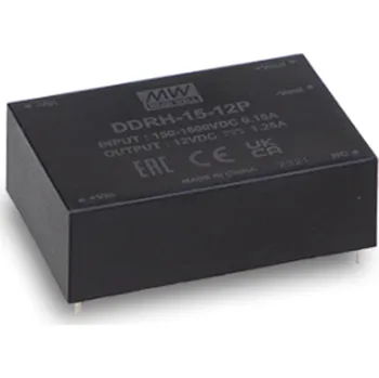 Měnič napětí Mean Well DDRH-15-12P Měnič DC/DC 12V