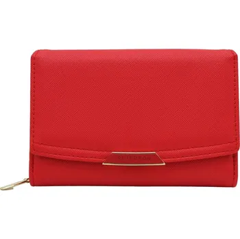 Peněženka Peterson Dámská kožená peněženka Rung červená One size