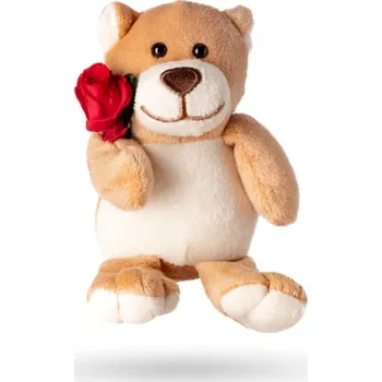 umělá květina Smeraldino Aranže medvídek + červená růže