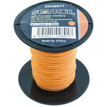 Šňůra na prádlo STAVTOOL Provázek | oranžový 50 m / 1,7 mm