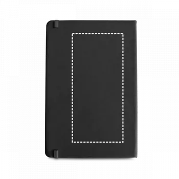 HEMINGWAY. Poznámkový blok A5 z PU s hladkými listy Digitální Transfer (max. 13 barev, 70 x 150mm) 13 barev 3 Zadní