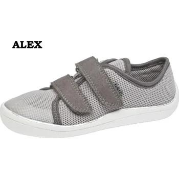 Dívčí tenisky Barefoot prodyšné tenisky BEDA PLAYFUL - ALEX (BFN 170040/ST/W/O), Beda Barefoot Velikost: 35