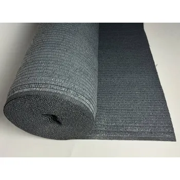 zahradní zástěna Stínící síť na plot 1,5x50m role, stínivost 100%, tmavě šedá 200g/m2