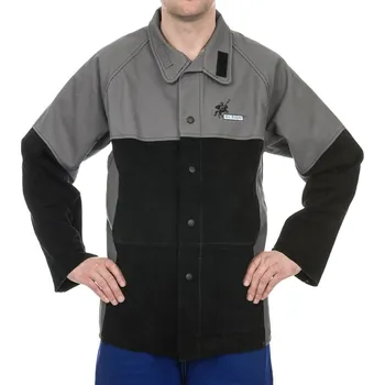 Svářečka Svářecí kabát do těžkého provozu s koženou výztuží Arc Knight 38-4350 S Weldas